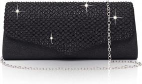 img 4 attached to Shine Bright With Labair Glitter Clutch - Perfect For Weddings, Proms, Or Formal Events