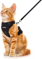 🐱 escape proof catromance harness set – breathable mesh cat walking harness with reflective strips and adjustable leash – kitten vest harness and leash bundle logo