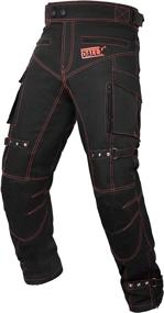 img 4 attached to 🏍️ DALLX Men's Waterproof Dual Sport Motorcycle Pants - All Weather Riding Pants with Removable CE Armored Protection