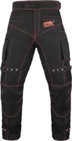 img 3 attached to 🏍️ DALLX Men's Waterproof Dual Sport Motorcycle Pants - All Weather Riding Pants with Removable CE Armored Protection