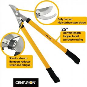 img 3 attached to Centurion 497 3-Pc Deluxe Set 24-Inch Bypass Lopper, 8-Inch Blade Hedge Shear, Bypass Pruner Cutting Tools Set