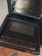 img 1 attached to 2 Pcs Cooking Trays Replacement For Instant Vortex, Innsky, Chefman And Other Air Fryer Oven, Removable Mesh Cooking Rack For Air Fryer Accessories review by Keith Norred