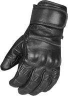 xl men's motorcycle premium leather gel padded palm street cruiser biker gloves - protection & comfort logo