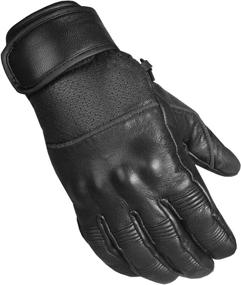 img 3 attached to XL Men's Motorcycle Premium Leather Gel Padded Palm Street Cruiser Biker Gloves - Protection & Comfort