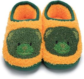 img 1 attached to 🧦 Zoolar Fluffy Winter Toddler Slippers for Boys - Comfy Shoes on Slippers