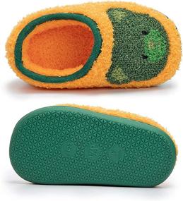 img 3 attached to 🧦 Zoolar Fluffy Winter Toddler Slippers for Boys - Comfy Shoes on Slippers