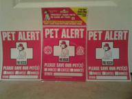 🐾 enhance pet safety with pet safety alert 234001 2-count static cling window decal for pets! logo