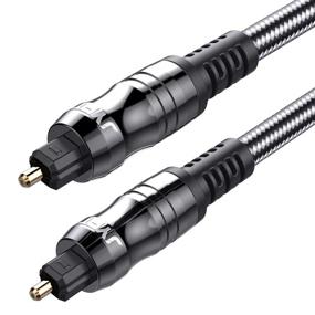 img 4 attached to JYFT Digital Audio Toslink Cable 3Ft, 24K Gold Plated Connectors For Home Theater Sound Bar TV PS4 Xbox Playstation S/PDIF Port