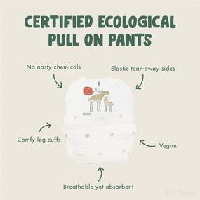img 3 attached to 👶 Eco by Naty Pull Ups: Hypoallergenic & Chemical-Free Pants for Boys & Girls (Size 4, 22 Count)
