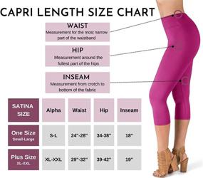img 2 attached to Women'S High Waist Leggings By SATINA - Full Length And Capri Leggings For Active Lifestyle