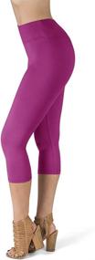 img 4 attached to Women'S High Waist Leggings By SATINA - Full Length And Capri Leggings For Active Lifestyle
