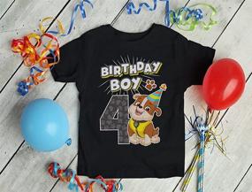 img 2 attached to Shop the Perfect Official Patrol Birthday Toddler T Shirt for Boys' Clothing at Tops, Tees, and Shirts