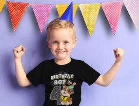 img 3 attached to Shop the Perfect Official Patrol Birthday Toddler T Shirt for Boys' Clothing at Tops, Tees, and Shirts