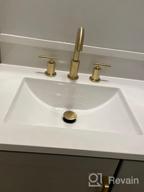 картинка 1 прикреплена к отзыву Upgrade Your Bathroom With TRUSTMI'S Elegant 2-Handle 8 Inch Widespread Sink Faucet In Brushed Nickel от Eddie Man