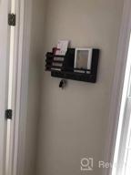 img 1 attached to Add Charm To Your Entryway With A Rustic Wooden Mail And Key Holder - Wall Mounted Organizer With Key Hooks And Mail Sorter In Dark Brown - Perfect Home Decor For Mudroom And Hallway review by Gavin Hernandez