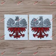 🦅 high-visibility 4'' polish eagle decal sticker polska polski for car and computer - white/red vinyl логотип