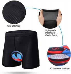 img 2 attached to Breathable JEPOZRA Men'S Cycling Shorts With 3D Padding And Quick-Dry Technology