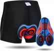 breathable jepozra men's cycling shorts with 3d padding and quick-dry technology logo