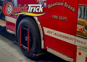 img 2 attached to Large Wheel Alignment Kit For Trucks, Semi-Trucks, Buses & Firetrucks - QuickTrick Complete Set (2 Sides)