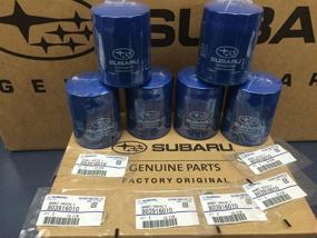 img 1 attached to 🔧 2011-2018 OEM Subaru Engine Oil Filter & Gasket 15208AA15A - Genuine Impreza Legacy Forester 6 PACK: High-Quality Filters for Subaru Engines