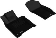 🚗 premium 3d maxpider front row all-weather floor mat for infiniti q50 models - custom fit kagu rubber (black) logo