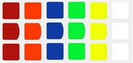 replacement speed cube stickers - gan 3x3 half bright sticker set for puzzle speed cubes logo