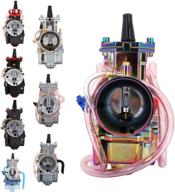 pwk 21mm carburetor motorcycle power jet carb racing performance universal for 90cc to 110cc pit dirt bike motocross enduro on/off road atv quad scooter logo