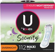 прокладки для женщин u by kotex security maxi overnight без запаха, 112 шт. (4 упаковки по 28 шт.) - упаковка может отличаться logo