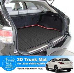 img 3 attached to 🛡️ All-Weather TPO Rear Cargo Liner for Lexus RX350 RX450h 2016-2022: Ultimate Trunk Mat by Powerty Fit (Not for RX350 L or RX450h L)