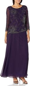 img 2 attached to Kara Womens Petite Sleeve Beaded Women's Clothing - Dresses