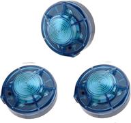 🔵 ahoufher 3 pack led road flares: magnetic emergency lights for vehicles & outdoor sports (blue) - ultimate safety solution логотип