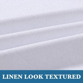 img 1 attached to Brighten Up Your Space With H.VERSAILTEX'S White Linen Blackout Patio Door Curtain