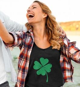 img 2 attached to Женская футболка с длинным рукавом St. Patrick'S Day Shamrock