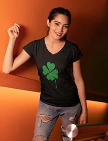 img 1 attached to Женская футболка с длинным рукавом St. Patrick'S Day Shamrock