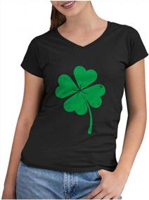 img 4 attached to Женская футболка с длинным рукавом St. Patrick'S Day Shamrock