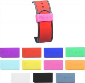 img 4 attached to 11 Pack Magic Band Protectors: Multi-Color Smart Watch Security Bands For Fitbit Charge, Charge HR, Garmin Vivofit, Disney Magic Band 2.0 & More