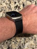 img 1 attached to Upgrade Your Apple Watch With Genuine Leather Strap - KYISGOS Compatible With IWatch Band In Retro Camel Brown/Black, Fits 41Mm/40Mm/38Mm Sizes review by Amy Lindsey