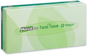 img 3 attached to Marcal Pro 2-Ply Facial Tissues 100% Recycled White Box Of 100 30 Boxes Per Case Bulk Packaging
