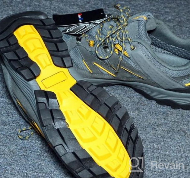 img 1 attached to 🥾 Waterproof Men's Hiking Shoes | Suede Leather Low Top Lightweight & Breathable | Non-Slip Outdoor Trekking Camping Trail Shoes for Men review by Jon Lesperance