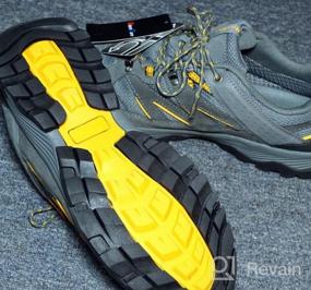 img 6 attached to 🥾 Водонепроницаемые туристические ботинки для мужчин | Верх из замши, низкий крой, легкие и дышащие | Противоскользящая обувь для активного отдыха и походов на природе для мужчин