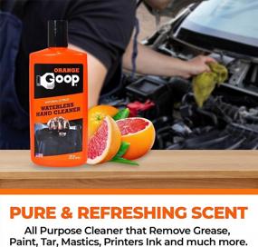 img 3 attached to 🍊 Powerful 16 oz Orange Goop Hand Cleaner: Waterless with Natural Citrus Strength