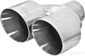 img 1 attached to 🚗 Flowmaster 15391 SS Dual Exhaust Tip - 2.5"x4.0" Double Wall Stainless Steel Exhaust Tip