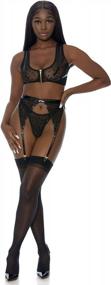 img 1 attached to Seduce With Style: Forplay Women'S Heart To Catch Lingerie Set