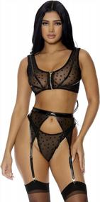 img 4 attached to Seduce With Style: Forplay Women'S Heart To Catch Lingerie Set