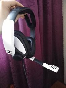 img 7 attached to 🎧 Sennheiser GSP 301 Computer Headset: Sleek Black/White Design for Optimal Audio Experience