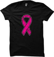 show your support: pink ribbon breast cancer awareness women's t-shirt logo
