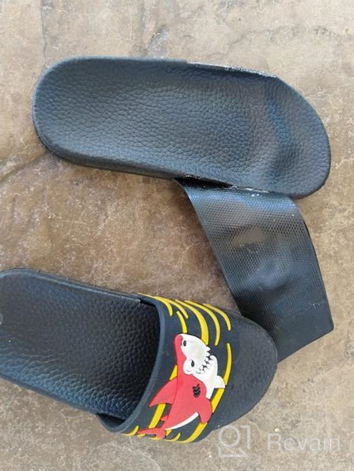 img 1 attached to 👞 Playful DADAWEN Cartoon Sandals Slippers: Fun Toddler Boys' Shoes for Summer Adventures review by Richard Koh