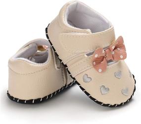 img 1 attached to 👑 BENHERO Slip-Resistant Princess Girls' Shoes: Leather Walking Flats