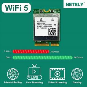 img 3 attached to 🔌 Беспроводной сетевой контроллер Marvell AVASTAR Wireless AC NGFF M2 2230 Wi-Fi Card - Высокоскоростной двухдиапазонный 802.11AC беспроводной адаптер с Bluetooth 4.2 для ноутбуков