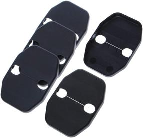 img 2 attached to Enhance Your Jeep JK's Style and Protection with RT-TCZ Door Lock Cover Buckle - 5 PCS Black for Wrangler Rubicon Sahara X Sport 2007-2018
